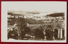 RP Penryn GWR wooden railway viaduct Opie real photo postcard Cornwall