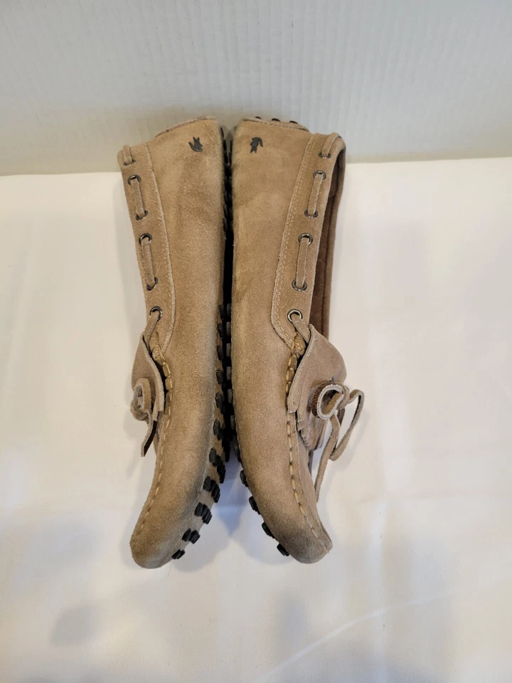 Zapatos para conducir mocasines de gamuza tostados LaCoste para mujer talla 9,5 usados en excelente estado Foto 4 de 4