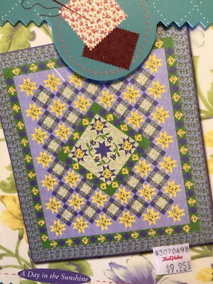 PATTERN LARGE Star Block Quilt & Moda Sunshine Fabric NEW Swatches Pattern Co.