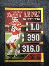 2021 Score Next Level Stats Gold #NL2 Patrick Mahomes - Kansa City Chiefs