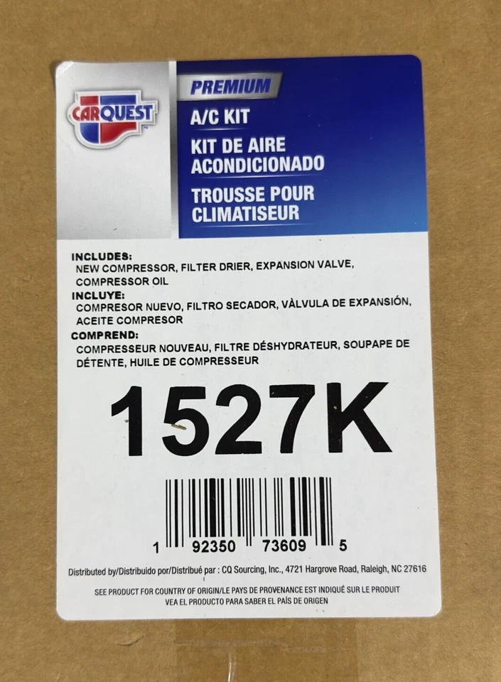 Kit de compresor y componentes de aire acondicionado Carquest Premium 1527K - Furgonetas Dodge y Chrysler Foto 2 de 4