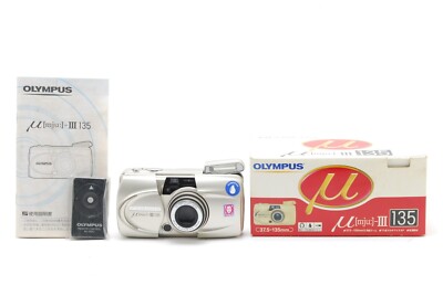 [Near MINT] Olympus μ mju III 135 In Box Point & Shoot 35mm Film Camera JAPAN