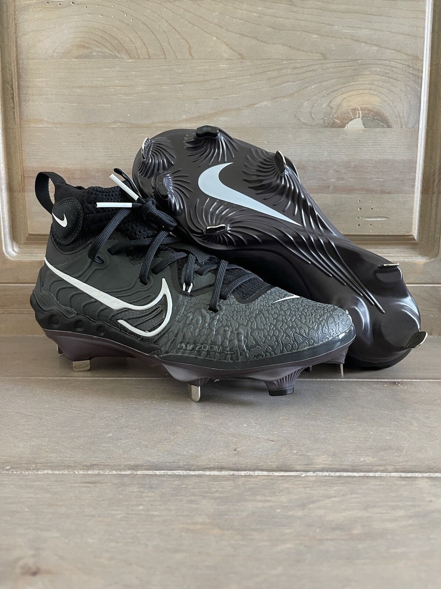 Nike Alpha Huarache NXT Black Metal Baseball Cleats Zoom DJ6517