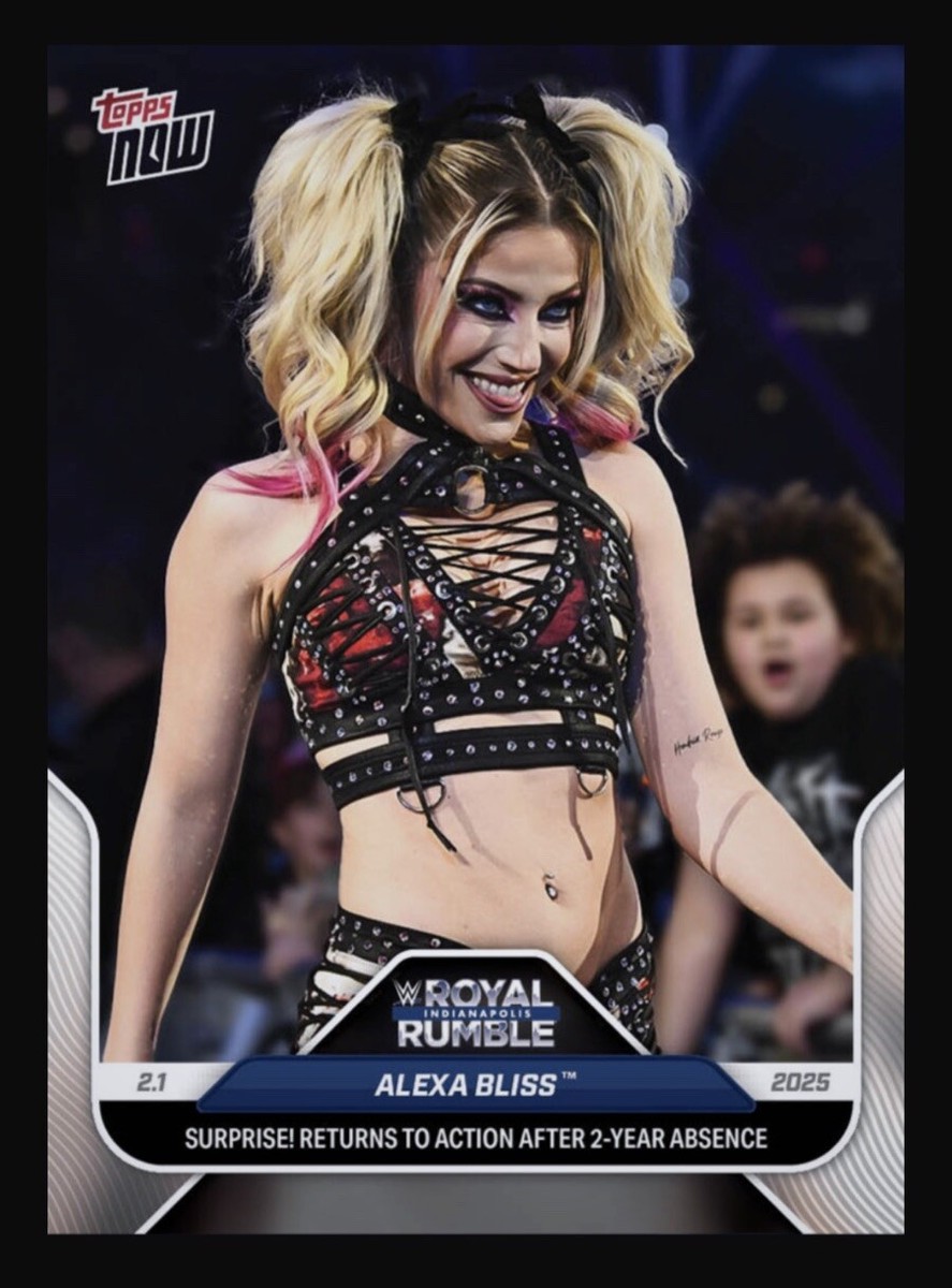 2025 WWE Topps NOW-Surprise Royal Rumble base - ALEXA BLISS (Slam