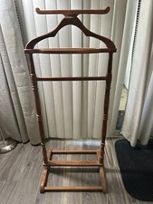 Vintage Mid Century Mens Wooden Suit Clothes Valet
