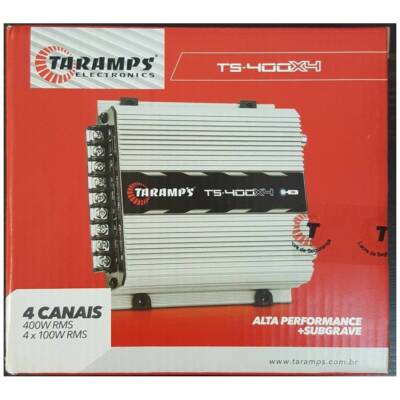 TARAMPS TS 400X4 400 Watts Max Power 2 Ohms 4 Channel Full Range