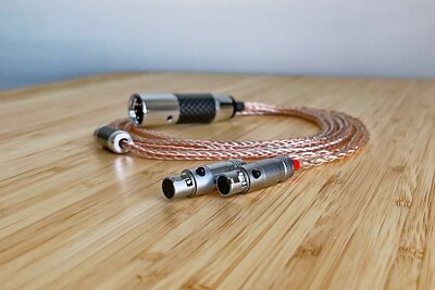 LITZ 8/16 OCC COPPER + SILVER balanced cable for Abyss AB 1266 PHI TC headphones