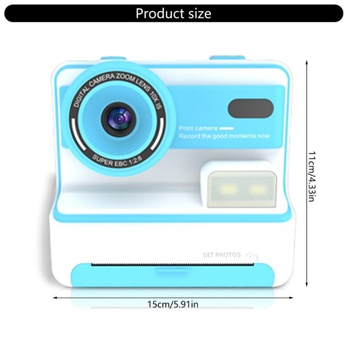 Instantly Printing Camera for Kids Digital Photography Machine with Writing Pens - Picture 8 of 10