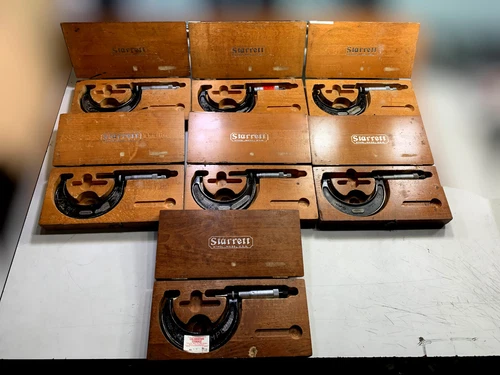 (Lot of 7x) Starrett 436 Micrometers – 2–3" Outside Precision Tools USA 0.001
