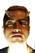 Halloween Demon Horns Latex Prosthetic Appliance Gothic Cosplay Accessories