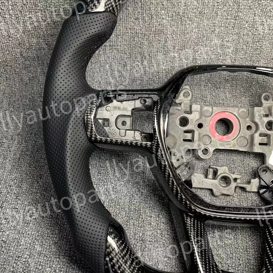 Volante de cuero de fibra de carbono real para Acura Integra 5ta generación 23-25 Foto 4 de 4