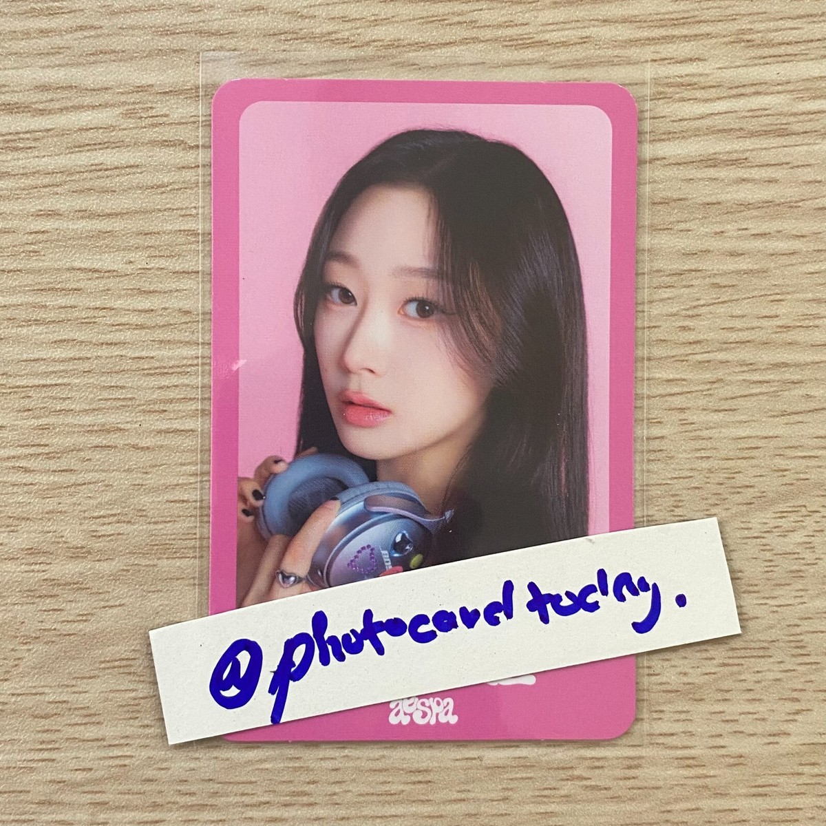 aespa カリナ ポップアップ トレカ Come to my illusion Aespa Come To My illusion Pop Up Store Random Trading Card