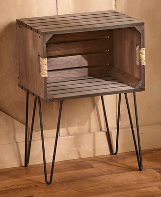 crate and end table