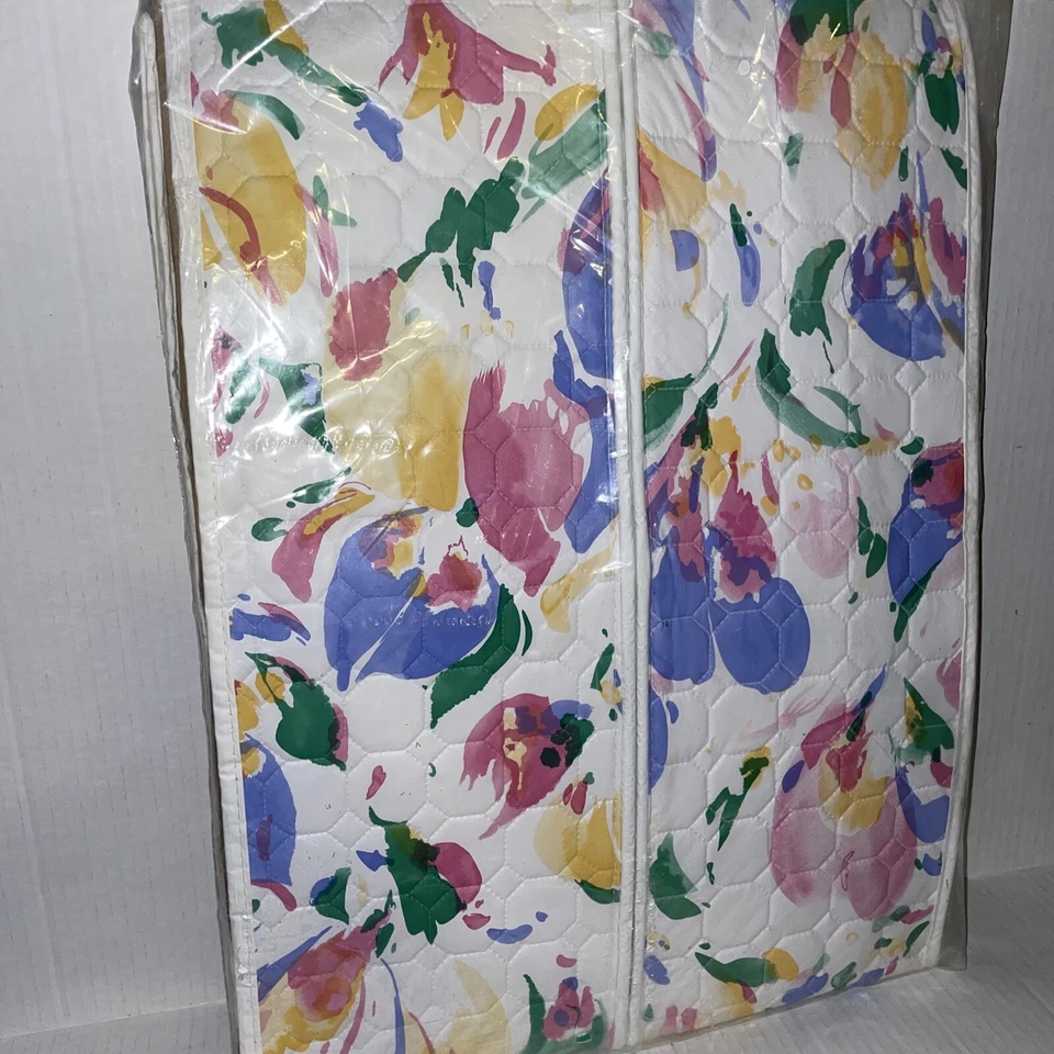 Vintage Whitmor FLORENTINE Floral Storage Dress Wardrobe Bag 54x20x14 USA New - Image 2 of 2