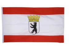 Fahne Deutschland Berlin mit Krone Flagge Berliner Hissflagge 90x150cm