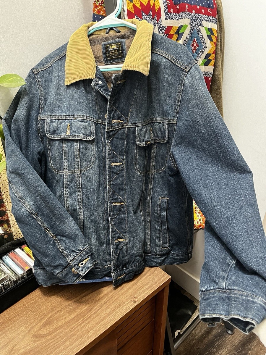 LEE×Preloved　STORM RIDER JACKET Vintage LEE Storm Rider Denim Jacket size 44 Blue Blanket