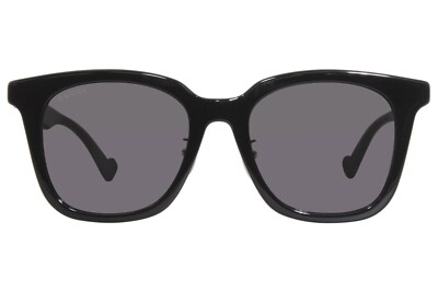 Gucci GG1000SK-001 Black Frame / Grey Lens Sunglasses 889652357690