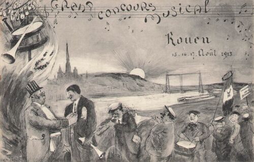 ROUEN - Grand concours musical - août 1913 - illustrateur Ch. Lévy 74347 - Picture 1 of 1