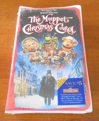 Vintage 1993 Walt Disney Pictures The Muppet Christmas Carol Sealed VHS Tape