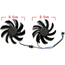 1 Pair 8.5cm Graphics Card Cooling Fans For POWERCOLOR RX7600 8GB Fighter Cooler