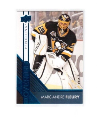 2016-17 UD Overtime Wave 3 Blue Base Card Marc-Andre Fleury Pittsburgh Penguins