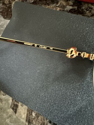 Cartier Trinity sun glasses. Gold Frame CT0360S 002 New Full  display picture 1