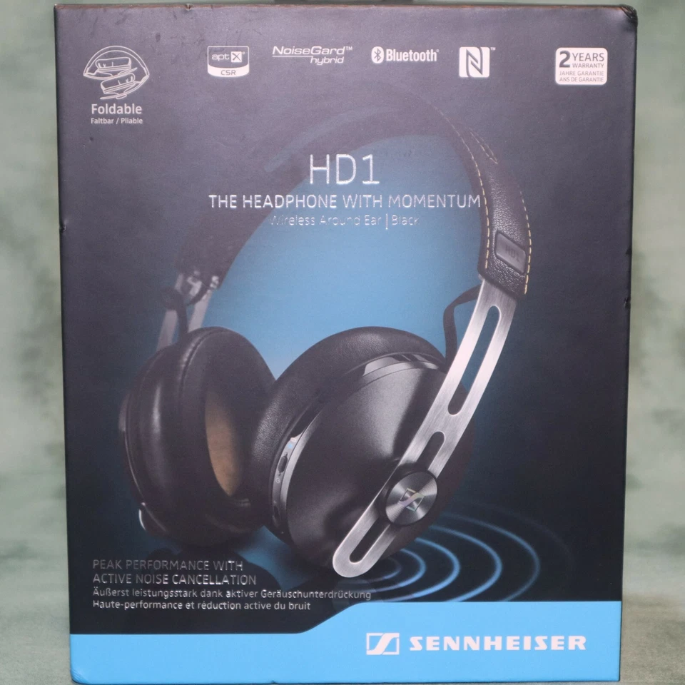 Auriculares inalámbricos Sennheiser HD1 con cancelación activa de ruido en negro Foto 2 de 4