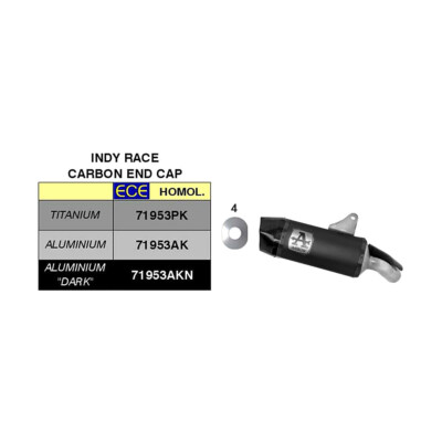 Auspuff ARROW Slip-On Indy-Race In Schwarz GUZZI V100 MANDELLO 1000 2023-2024
