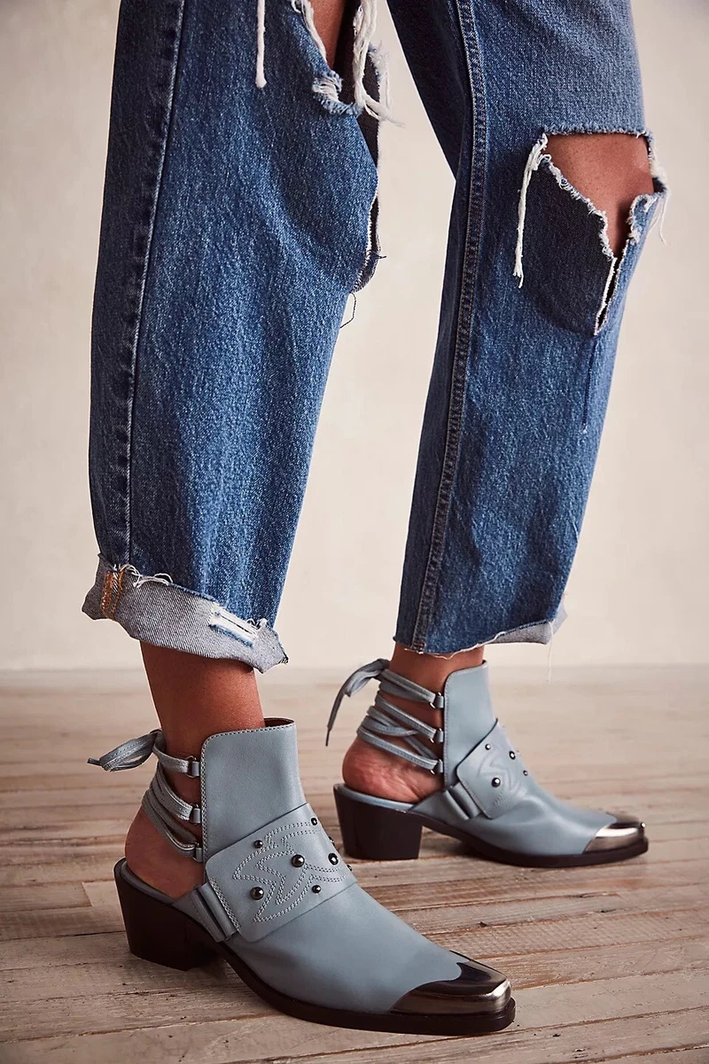 Backless ankle booties sale