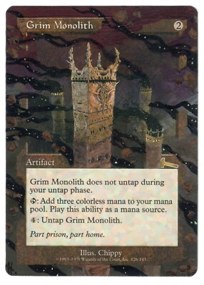 Grim Monolith World Championship Altered Full Art MTG Magic EDH