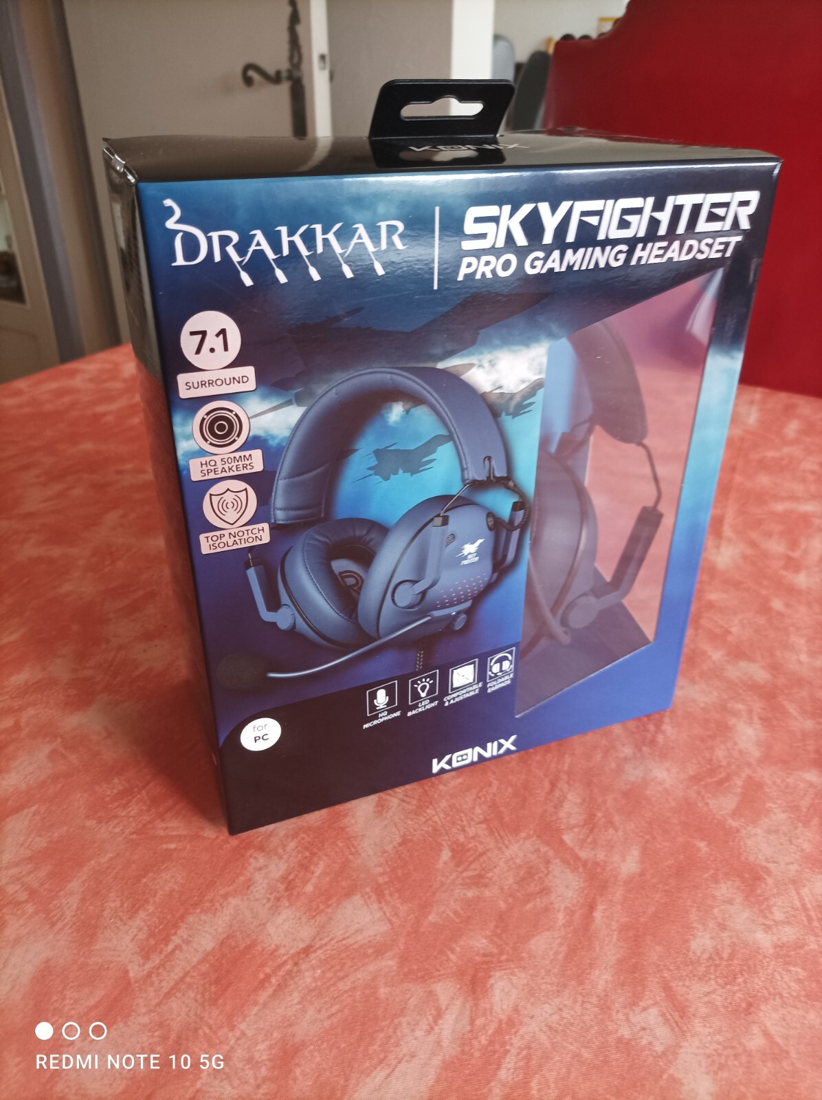 Casque de jeu Konix Drakkar Skyfighter pour jouer de nuit sans déranger votre entourage