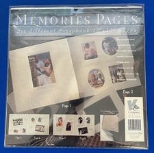 K  Company MEMORIES Ivory Embossed Scrapbook Pages Kit