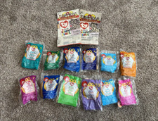McDonald  s 1999 Teenie Beanie Babies Set 2 Bags NEW Happy Meal Vintage Animals