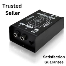 Pyle PDC21 Premium Direct Injection Audio Box, 1/4" Connector, Black