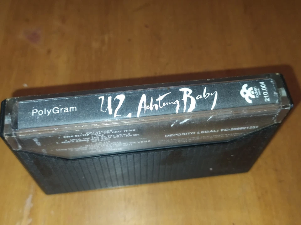 U2 - Achtung Baby ULTRA RARE cassette Venezuela Rodven 1993 VG+/VG+ - Image 3 of 4