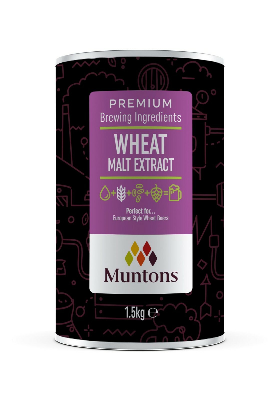 Wheat Malt Extract Muntons Premium British Brewing Ingredients Home Brew 1.5kg