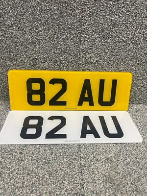 Premium Autokennzeichen 13'' kurzes Nummernschild *4-stellig* TÜV & Straßenzulassung Auto Van