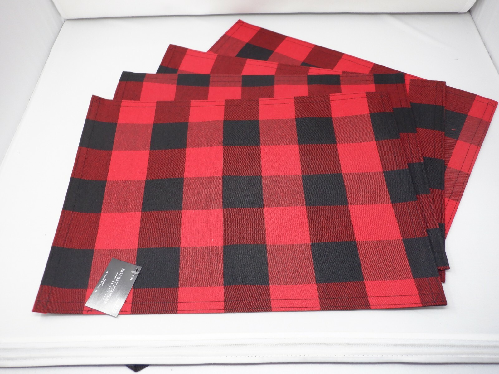 Plaid Cloth Placemat x4 Robert Stanley 