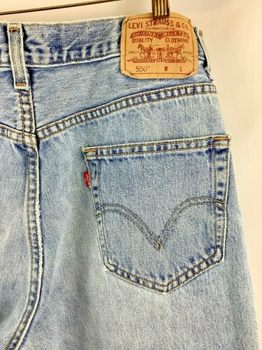 Levis 550 para hombre Denim Blue Jeans Relaxed Fit Pierna Recta 36x38 | eBay