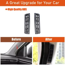 ABS Carbon Fiber A-pillar Air Vent Trim For Hyundai Santa Cruz 22+ US