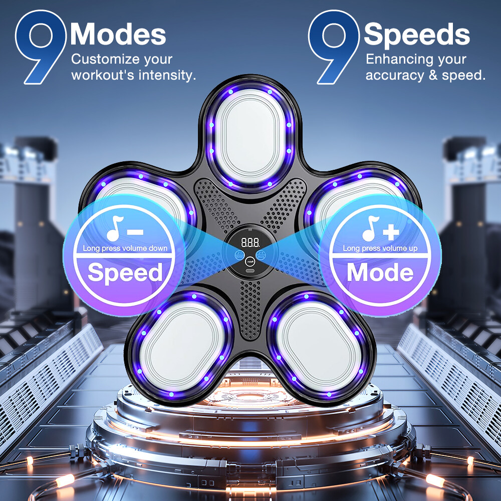 Boxing Machine Music Bluetooth Interactive Punching Trainer