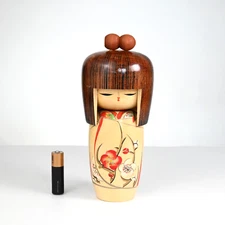 Master KOJO TANAKA Vintage Sosaku Kokeshi "Dream of Spring" Japan 1970s - 7.3"