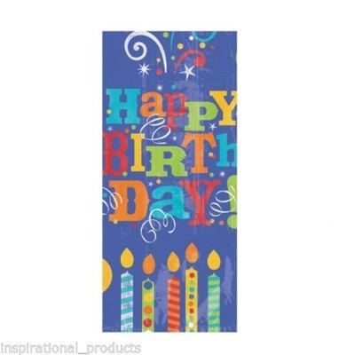 Sacs Pochettes Surprises Maison Amscan Lot De Joyeux Anniversaire Cadeau Sacs Cello Cellophane Imprime Avec Twist Ties