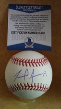 MIGUEL AMAYA CHICAGO CUBS ROOKIE YEAR SIGNED AUTO M.L BASEBALL BECKETT R14112
