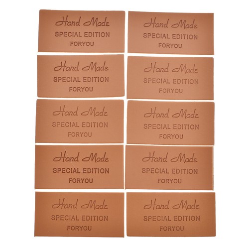 50pcs/bag Handmade Clothes Garment TPU Leather Labels Tags For DIY Sewing Crafts - Picture 11 of 21