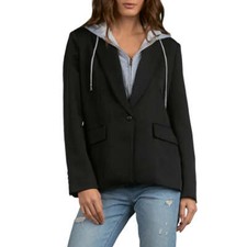 Elan 2-piece Vigo Blazer Hoodie - Black