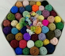 Needloft Darice Yarn 10-185 Yard Skein Nylon Plastic Canvas Macrame 50 COLORS