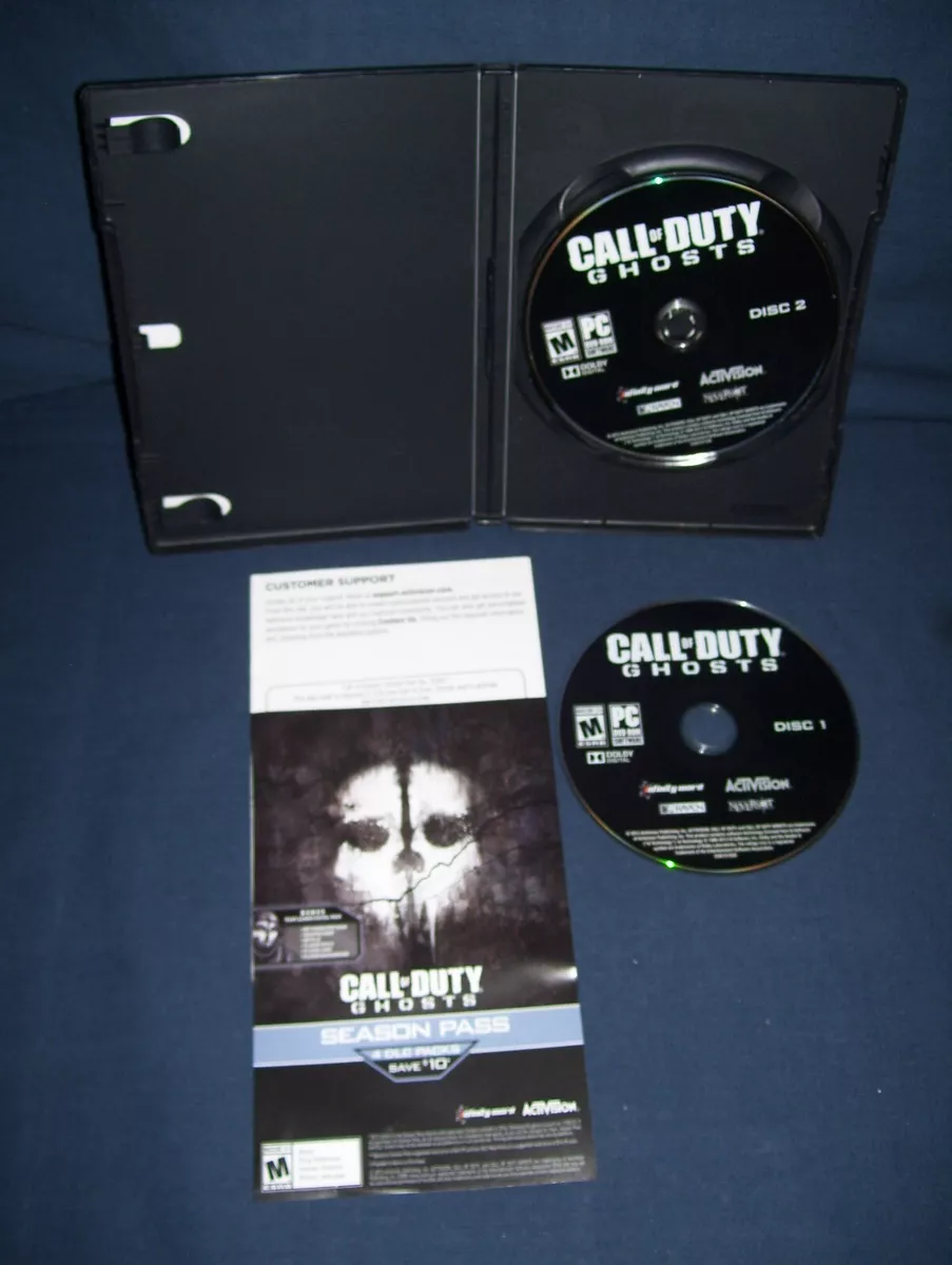 Call of Duty Ghosts PC DVD-Rom Game Activision Used 2013