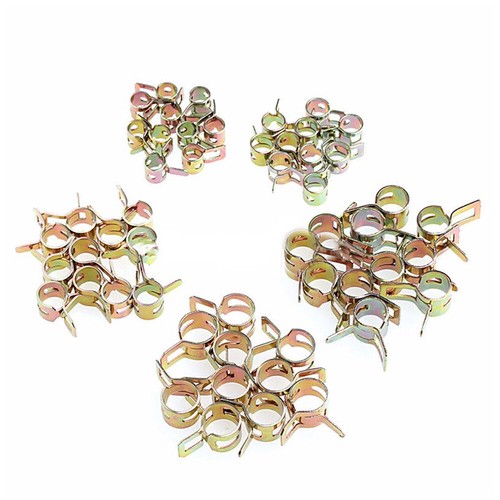 50× Spring Clips 5/6/7/8/9mm Car Fuel Vacuum Water Oil Silicon Hose Tube Clamp - Picture 7 of 12
