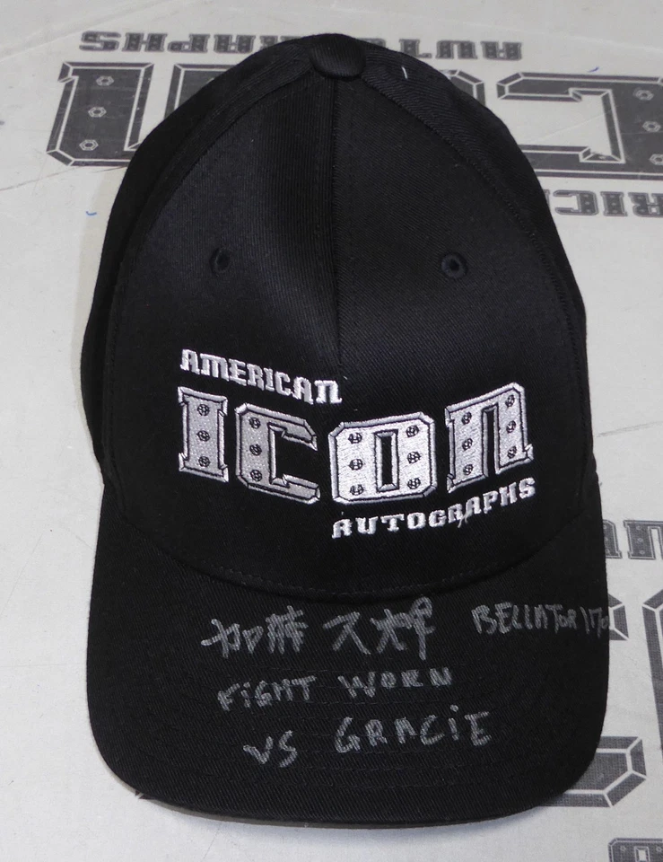 Hisaki Kato Signed Bellator 170 Fight Worn Used Hat BAS COA Auto vs Ralek Gracie - Image 2 of 4